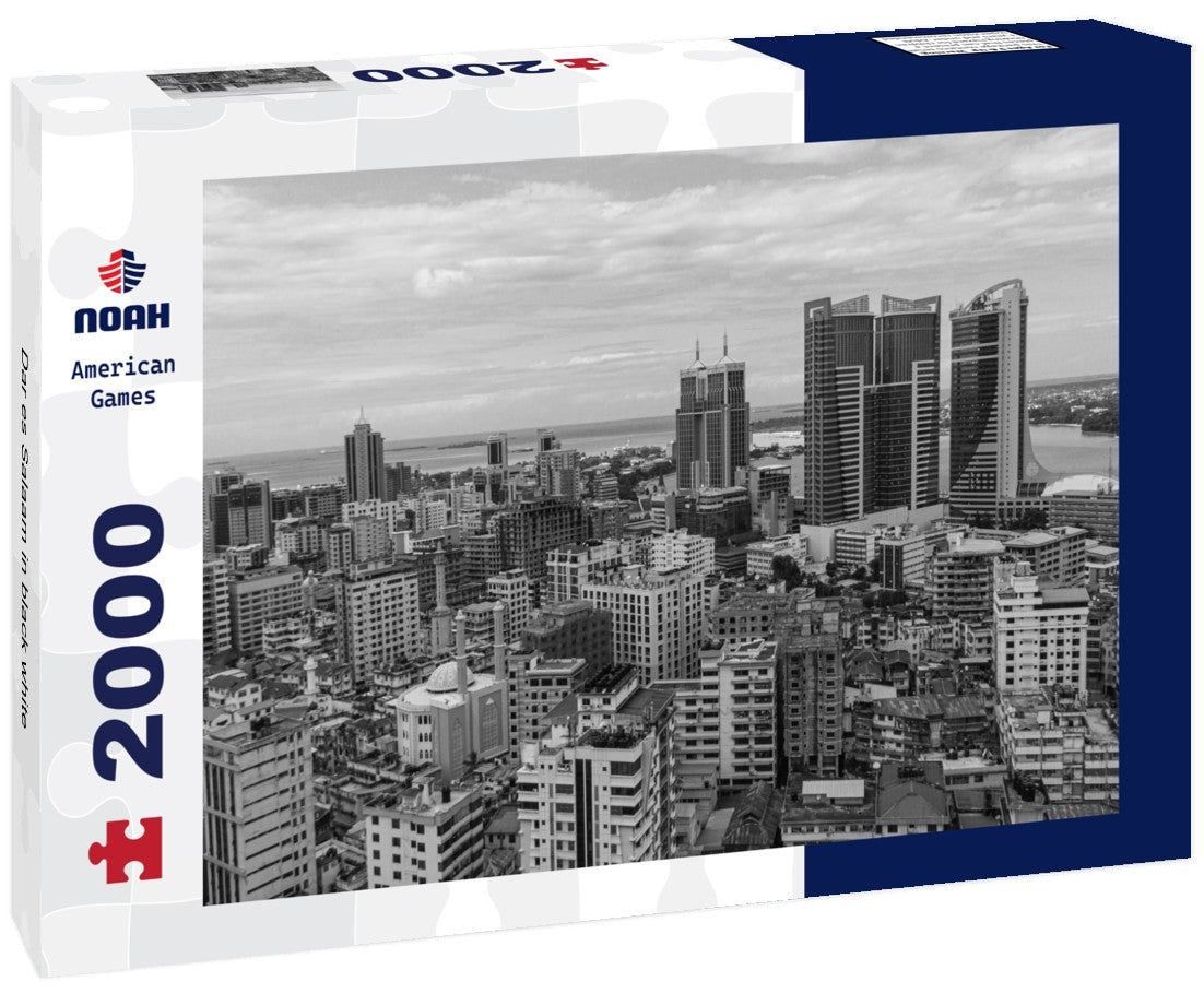 Noah Jigsaw Puzzle Dar es Salaam in black white 2000 pieces
