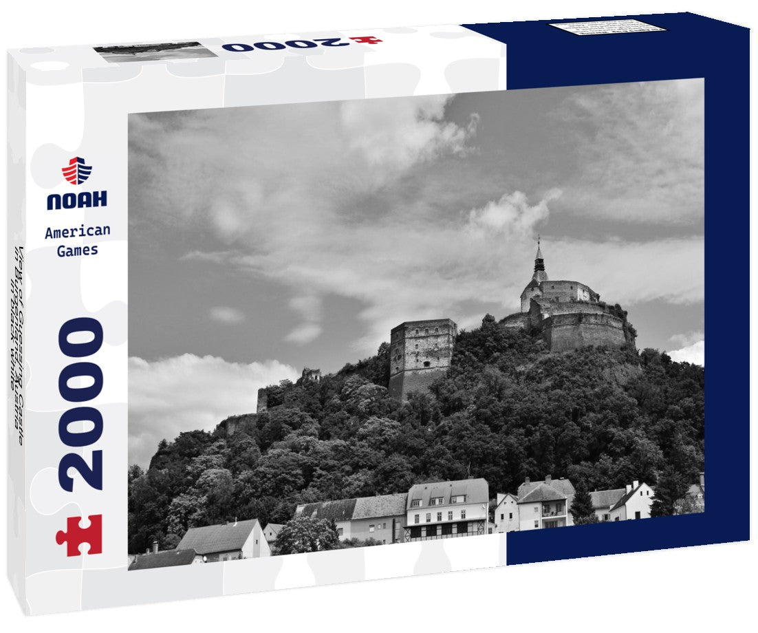Noah Jigsaw Puzzle View of Guessing Castle in Burgenland, Austria in black white 2000 pieces