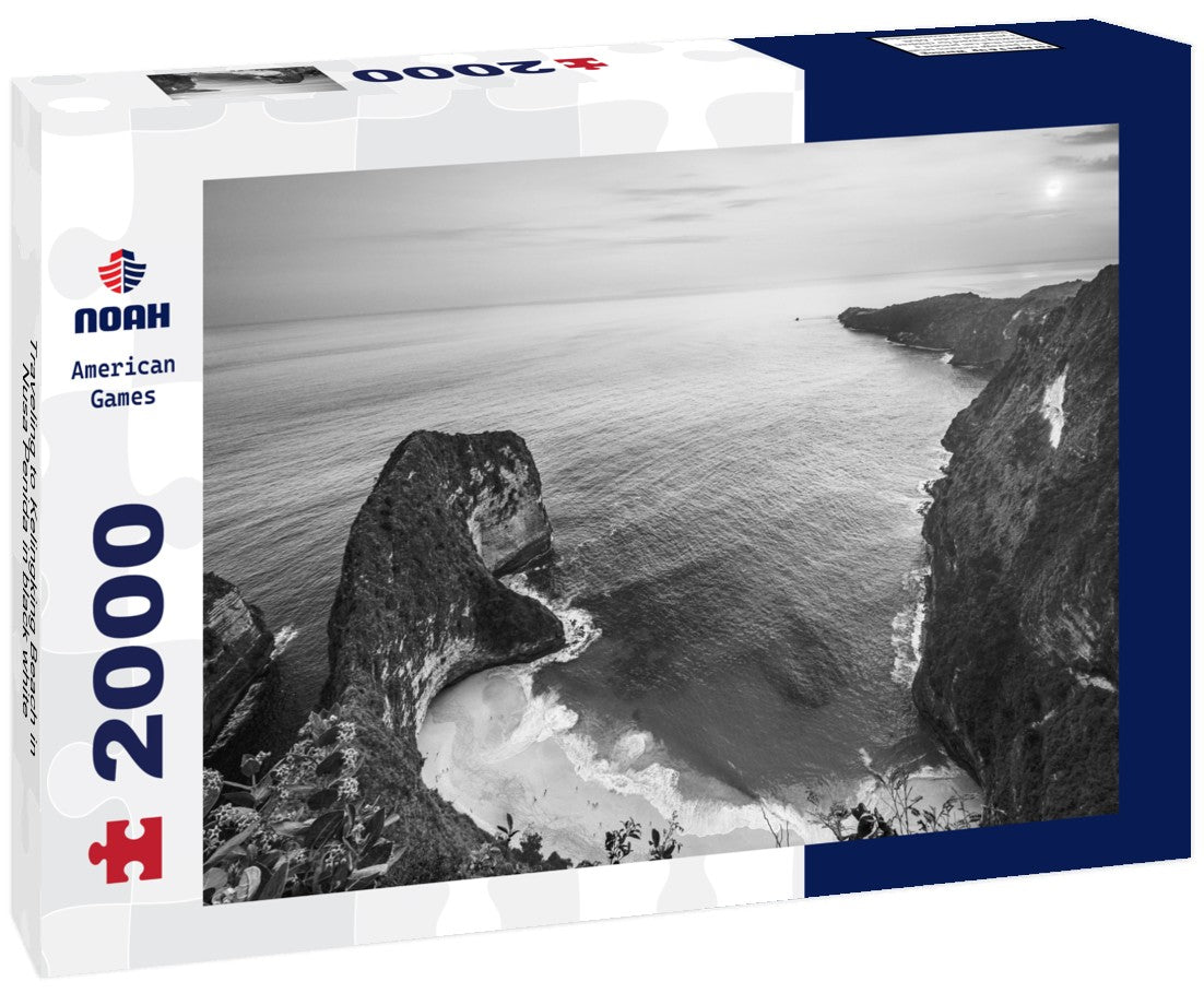 Noah Jigsaw Puzzle Traveling to Kelingking Beach in Nusa Penida in black white 2000 pieces