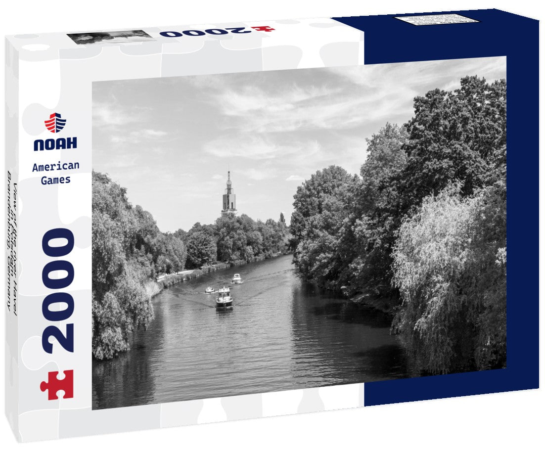 Noah Jigsaw Puzzle View of the river Havel in Potsdam - Brandenburg, Germany in black white 2000 pieces