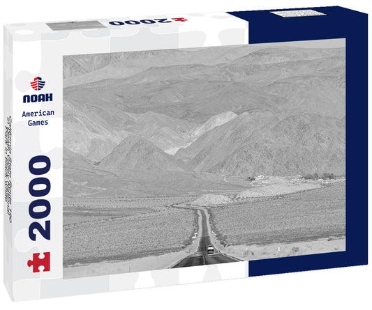 Noah Jigsaw Puzzle California State Route 190 in Death Valley National Park in black white 2000 pieces