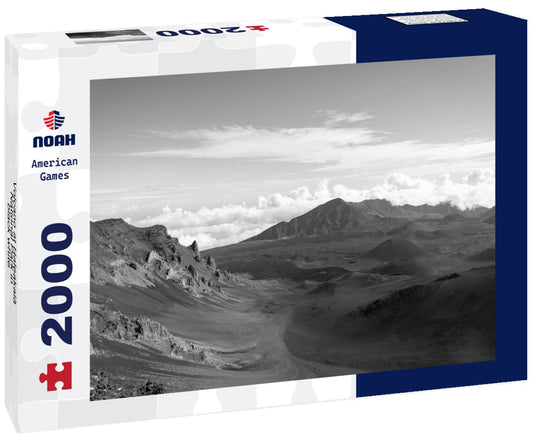 Noah Jigsaw Puzzle Volcano at Haleakala National Park in black white 2000 pieces