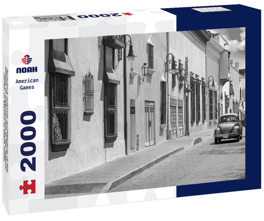 Noah Jigsaw Puzzle Spacious colonial architecture of the streets of Cuernavaca in the historic center of Mexico in black white 2000 pieces