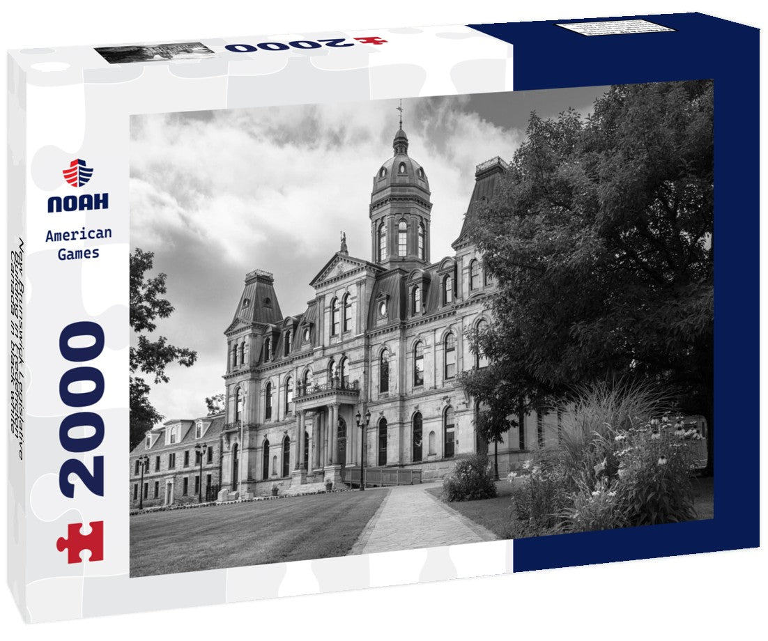 Noah Jigsaw Puzzle New Brunswick Legislative Building in Fredericton, Canada in black white 2000 pieces