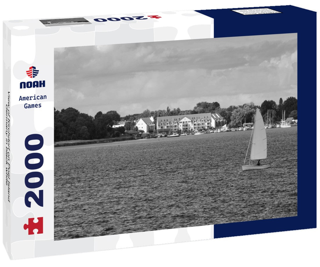 Noah Jigsaw Puzzle View of Kirchdorf on Poel Island, Germany in black white 2000 pieces