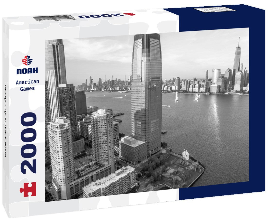 Noah Jigsaw Puzzle Jersey City in black white 2000 pieces
