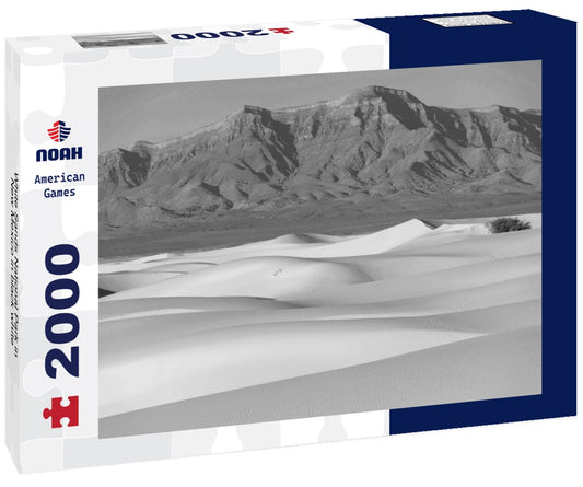 Noah Jigsaw Puzzle White Sands National Park in New Mexico in black white 2000 pieces