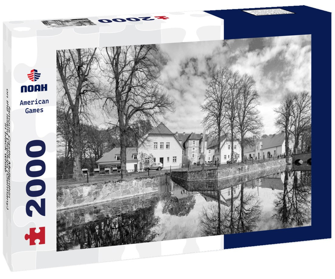 Noah Jigsaw Puzzle famous Castle Mellenthin on the island Usedom (Germany) in black white 2000 pieces
