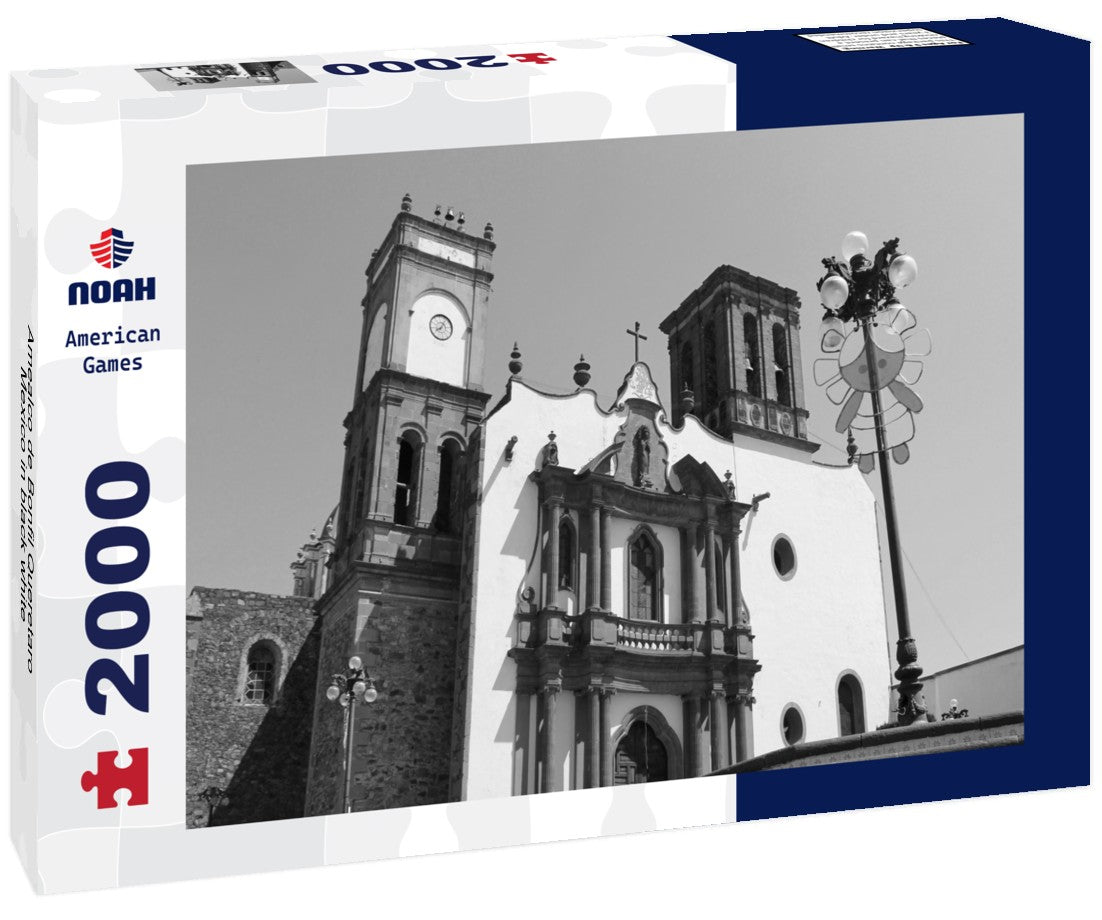 Noah Jigsaw Puzzle Amealco de Bonfil Queretaro Mexico in black white 2000 pieces
