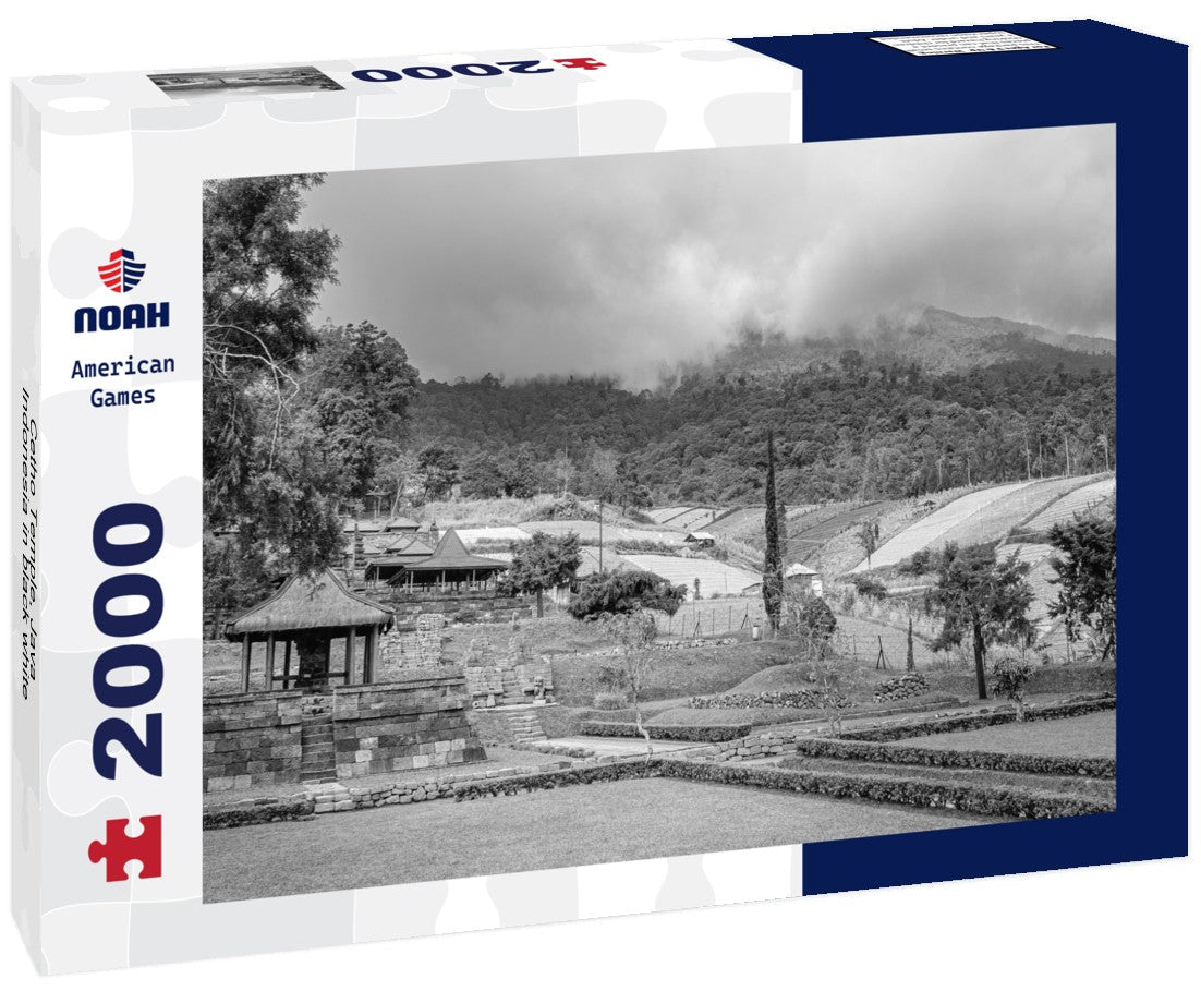 Noah Jigsaw Puzzle Cetho Temple, Java, Indonesia in black white 2000 pieces