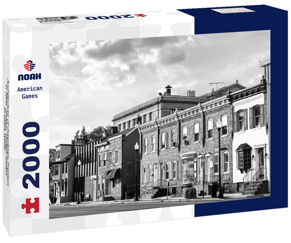 Noah Jigsaw Puzzle Architecture of downtown Trenton in New Jersey, United States in black white 2000 pieces