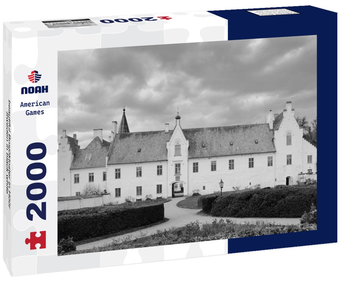 Noah Jigsaw Puzzle beautiful Bosjökloster in Höör Sweden in black white 2000 pieces