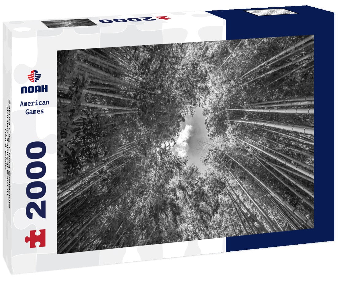 Noah Jigsaw Puzzle Sakura City, Chiba Prefecture Ancient Samurai Path in black white 2000 pieces