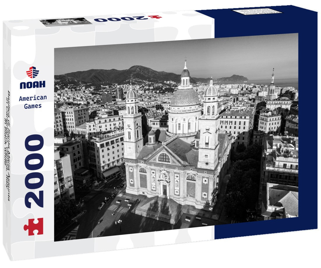 Noah Jigsaw Puzzle Basilica di Santa Maria Assunta in Carignano, Genoa, Italy in black white 2000 pieces