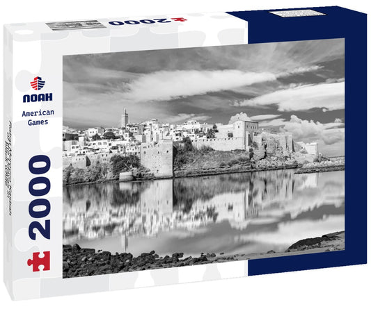 Noah Jigsaw Puzzle Rabat Morocco Kasbah of the Udayas in black white 2000 pieces