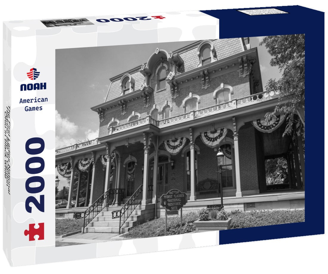 Noah Jigsaw Puzzle The First Ladies National Historic Site in Canton Ohio in black white 2000 pieces