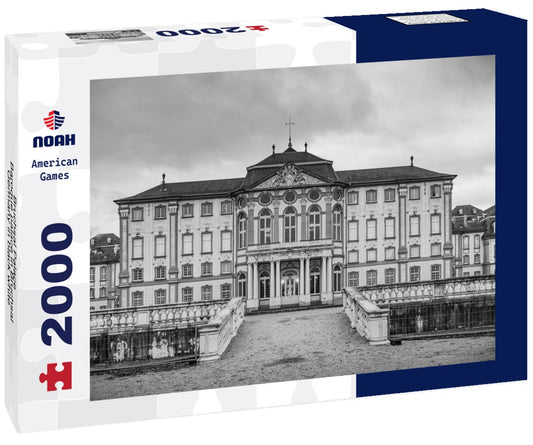 Noah Jigsaw Puzzle Bruchsal Palace - Baroque palace in Bruchsal, Germany in black white 2000 pieces