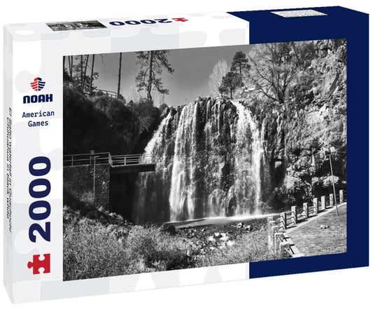 Noah Jigsaw Puzzle El Salto waterfall in Guachochi Chihuahua in black white 2000 pieces