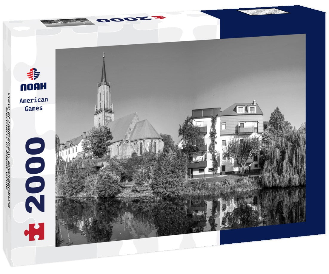 Noah Jigsaw Puzzle View of Rathenow, Brandenburg, Germany in black white 2000 pieces