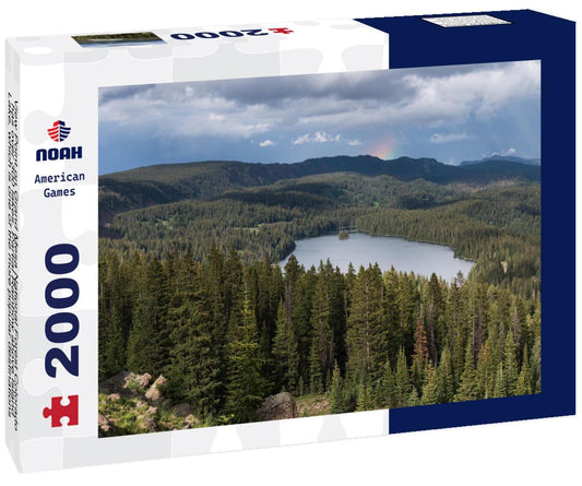 Noah Jigsaw Puzzle View Point on Grand Mesa National Forest Colorado has over 300 lakes. Partial Rainbow above Island Lake, which is one of the more popular destinations on the Grand Mesa 2000 pieces