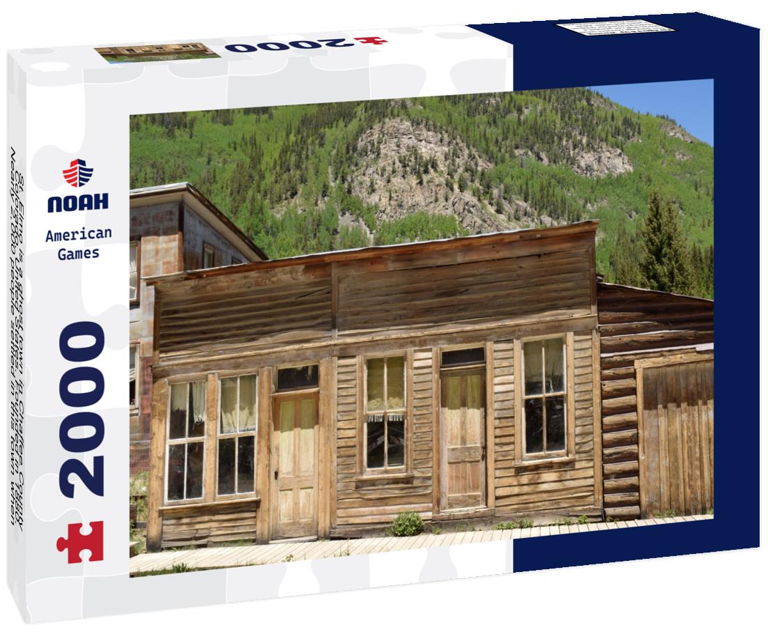 Noah Jigsaw Puzzle St. Elmo is a ghost town in Chaffee County, Colorado, United States. Founded in 1880.Nearly 2,000 people settled in this town when mining for gold and silver started 2000 pieces