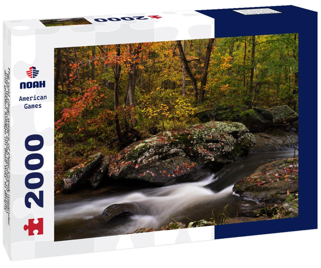 Noah Jigsaw Puzzle The cold clear waters of Deer Creek meander their way through steep ravines of green and golden foliage on their way to empty into the Susquehanna River, Maryland 2000 pieces