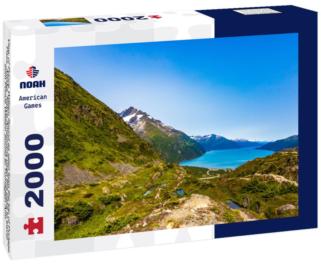 Noah Jigsaw Puzzle View of Prince William Sound as seen from the top of Portage Pass, Alaska. Native Americans used this pass to travel from Prince William Sound to Turnagain Arm 2000 pieces