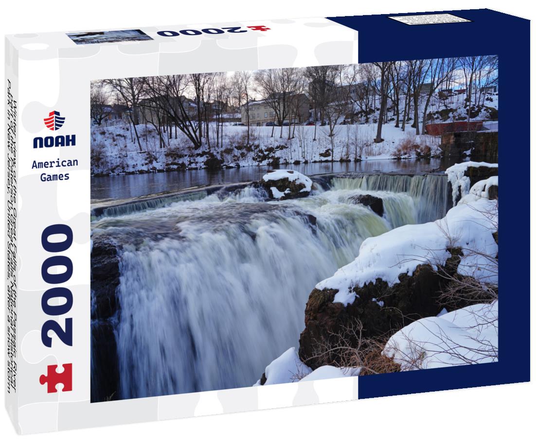 Noah Jigsaw Puzzle Winter view of the Great Falls of the Passaic River, part of the Paterson Great Falls National Historical Park in New Jersey, United States, after a snow storm 2000 pieces