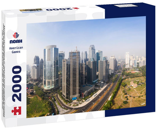 Noah Jigsaw Puzzle Modern skyscrapers in Jakarta south central business district along the Sudirman avenue in Indonesia capital city, a major financial center in Southeast Asia 2000 pieces