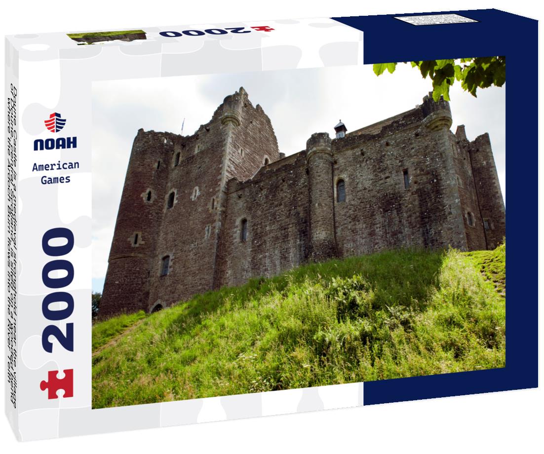 Noah Jigsaw Puzzle Doune Castle is a medieval stronghold near the village of Doune, central Scotland. is sited on a wooded bend where the Ardoch Burn flows into the River Teith 2000 pieces