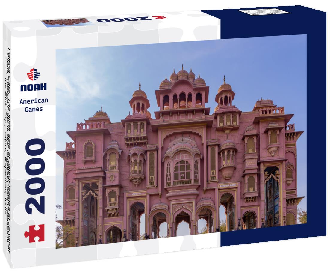 Noah Jigsaw Puzzle Patrika Gate, The ninth gate of Jaipur located at Jawahar Circle, Patrika Gate in the Jawahar Circle Gardens in the "Pink City" , Jaipur, Rajasthan, India 2000 pieces