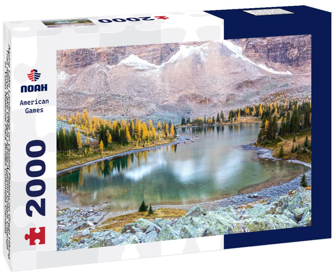 Noah Jigsaw Puzzle Alpine Lake Landscape on Opabin Plateau on Great Hiking Trail above Lake O'Hara during Autumn Colors Change in Yoho National Park British Columbia Canada 2000 pieces