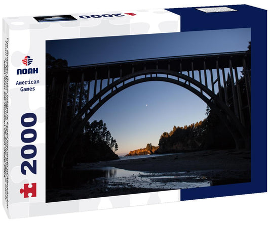 Noah Jigsaw Puzzle The Russian Gulch bridge is found just north of Mendocino Town in Northern California. The scenic bridge is easily seen from the Russian Gulch State Park 2000 pieces