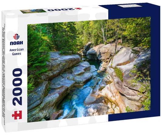 Noah Jigsaw Puzzle The Ammonoosuc river in a canyon among granite stones in the forest, flowing from Mount Washington in the White Mountain National Forest in New Hampshire 2000 pieces