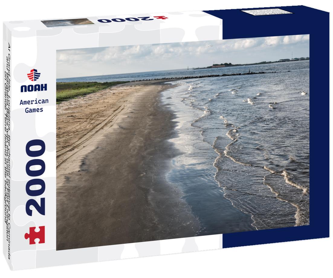 Noah Jigsaw Puzzle At Grand Isle, Louisiana, the channel entrance to Caminada and Barataria Bays with the ruins of Fort Livingston on Grande Terre Island in the background 2000 pieces