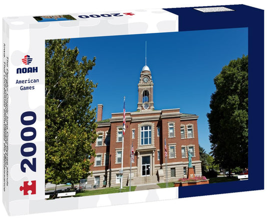 Noah Jigsaw Puzzle The Decatur County Iowa Courthouse stands in the courthouse square of Leon, Iowa. This courthouse showcases the Renaissance Revival architecture style 2000 pieces