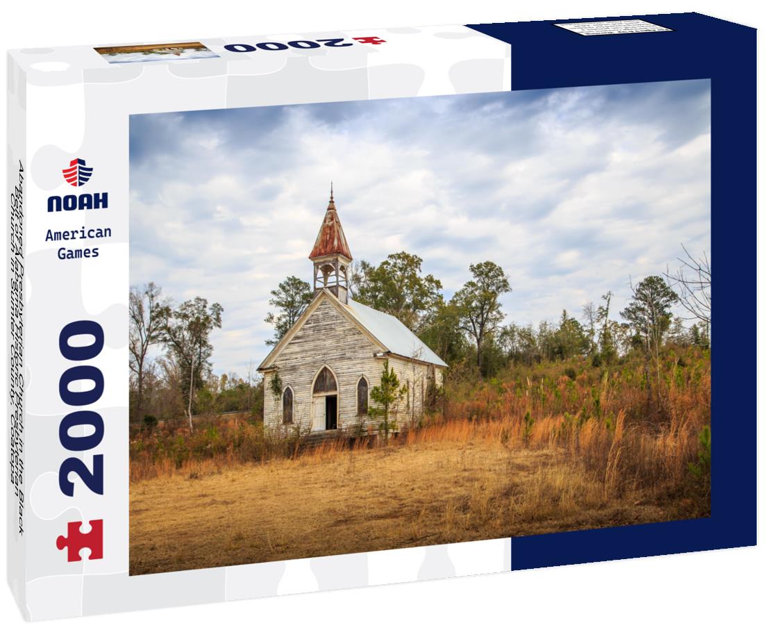 Noah Jigsaw Puzzle Abandoned Presbyterian Church in the Black Belt of Alabama Historic Presbyterian Church in Sumter County, Coatopa, Alabama. Erected in the late 1800s 2000 pieces