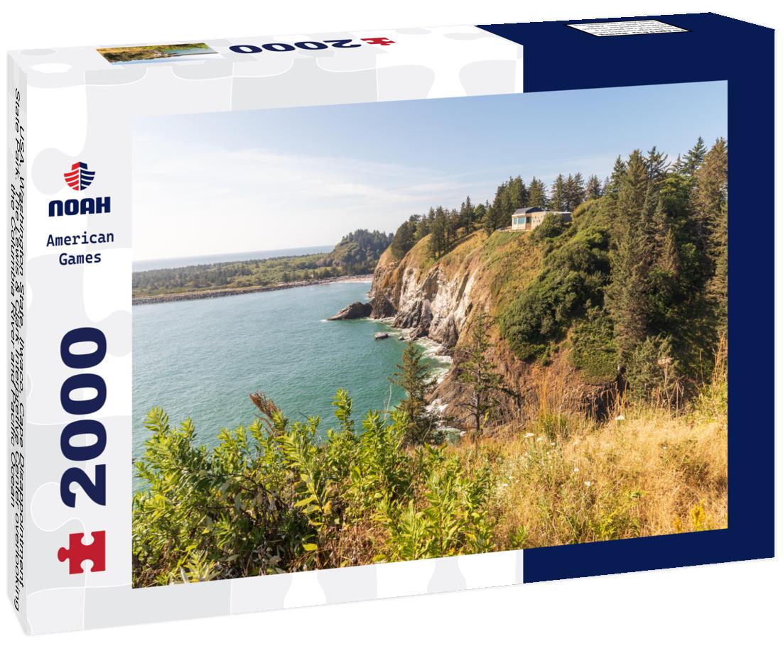 Noah Jigsaw Puzzle USA, Washington State, Ilwaco, Cape Disappointment State Park. The Lewis & Clark Interpretive Center overlooking the Columbia River and Pacific Ocean 2000 pieces
