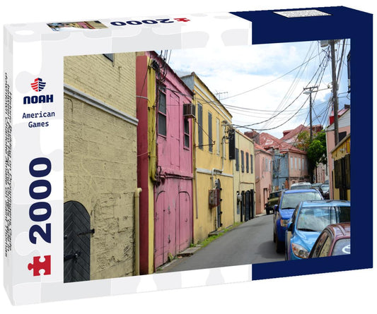 Noah Jigsaw Puzzle Historic Building on Dronningens Gade between Palm Pasg and Guttets Gade in downtown Charlotte Amalie on Saint Thomas Island, US Virgin Islands, USA 2000 pieces