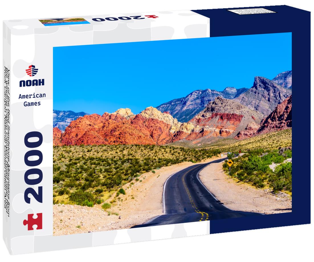 Noah Jigsaw Puzzle View of the Red Sandstone Mountains from the winding Calico Canyon Road near Red Rock Canyon National Conservation Area near Las Vegas, Nevada, USA 2000 pieces