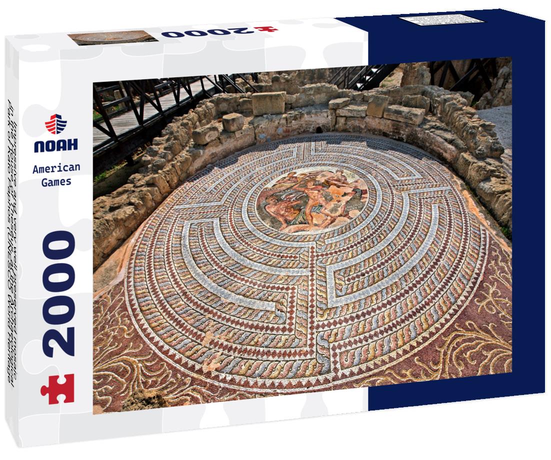 Noah Jigsaw Puzzle Impressive and very well preserved mosaic in the "House of Theseus", at the Archaeological Park of Kato Paphos (UNESCO World Heritage Site), Cyprus 2000 pieces