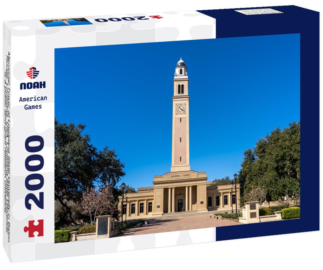 Noah Jigsaw Puzzle Memorial Tower at Louisiana State University in Baton Rouge, Louisiana, USA. Louisiana State University is a public land-grant research university 2000 pieces