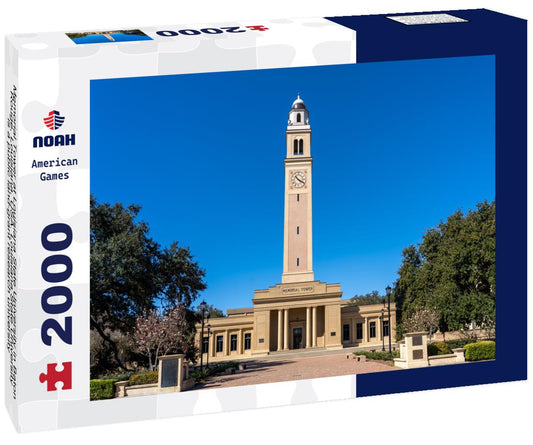 Noah Jigsaw Puzzle Memorial Tower at Louisiana State University in Baton Rouge, Louisiana, USA. Louisiana State University is a public land-grant research university 2000 pieces