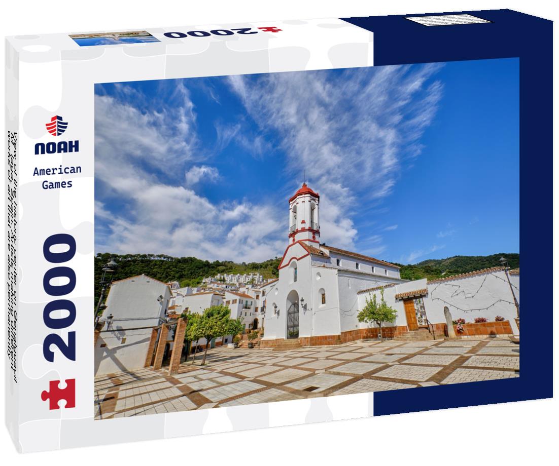 Noah Jigsaw Puzzle View of the historic center on Genalguacil, Málaga, Spain. Artists making different works of art that are also permanently exposed in the streets 2000 pieces