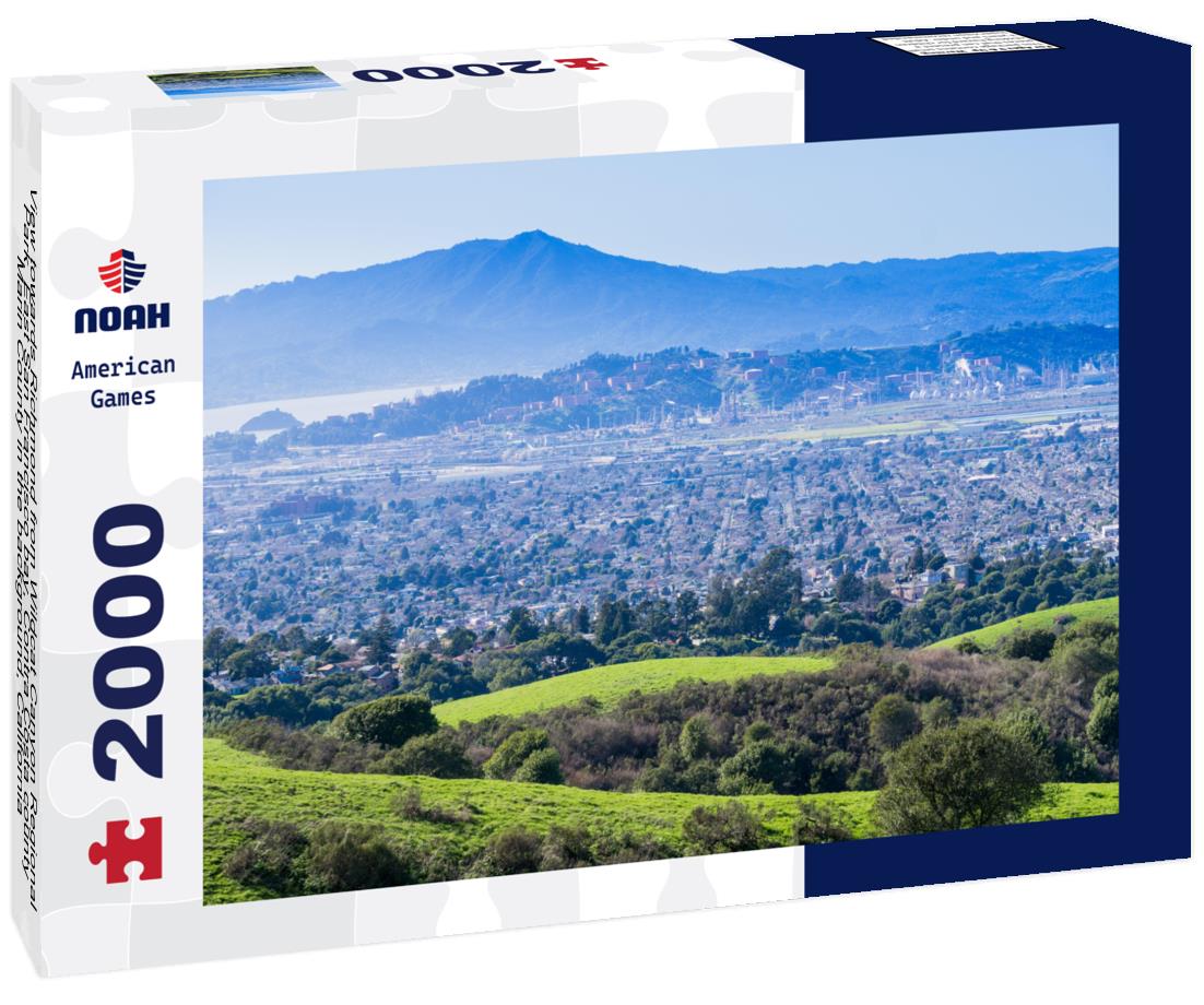 Noah Jigsaw Puzzle View towards Richmond from Wildcat Canyon Regional Park, East San Francisco bay, Contra Costa county, Marin County in the background, California 2000 pieces