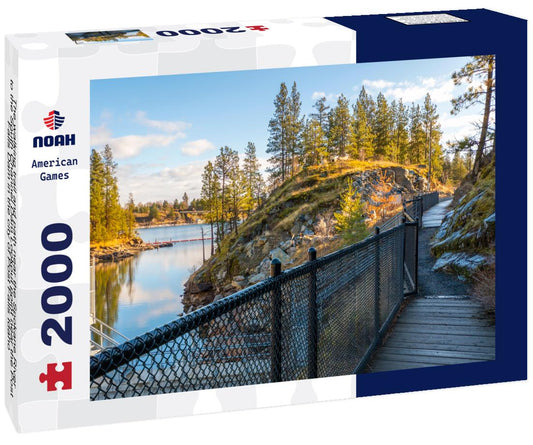 Noah Jigsaw Puzzle The walking trail and path near the Spokane River to the South Channel Dam Lookout point near the Post Falls Dam in the city of Post Falls Idaho 2000 pieces