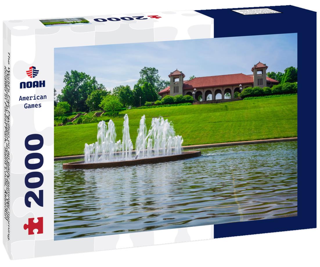 Noah Jigsaw Puzzle The World's Fair Pavilion on an early summer morning. Designed by English architect Henry Wright, located in Forest Park, Saint Louis, Missouri 2000 pieces