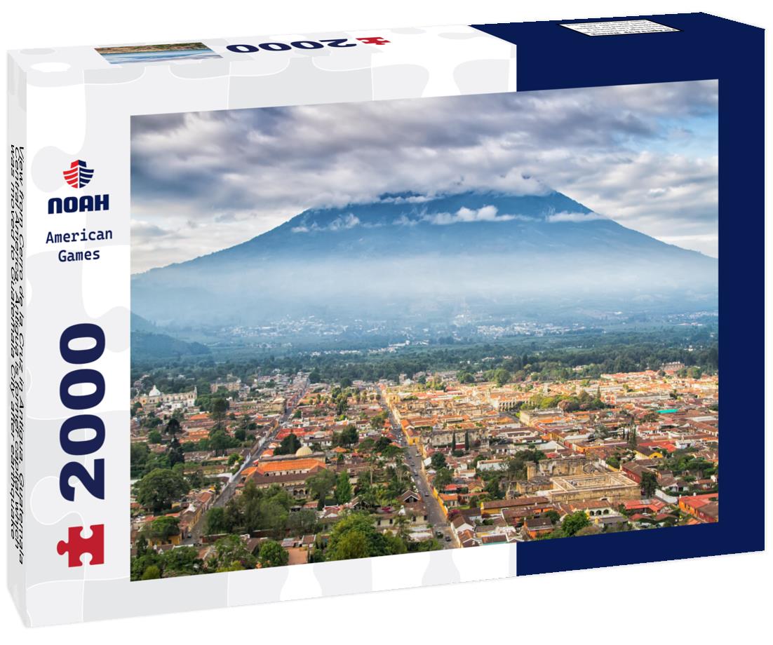 Noah Jigsaw Puzzle View from Cerro de la Cruz in Antigua, Guatemala, Central America. Antigua is former capital which was moved to Guatemala City after earthquake 2000 pieces