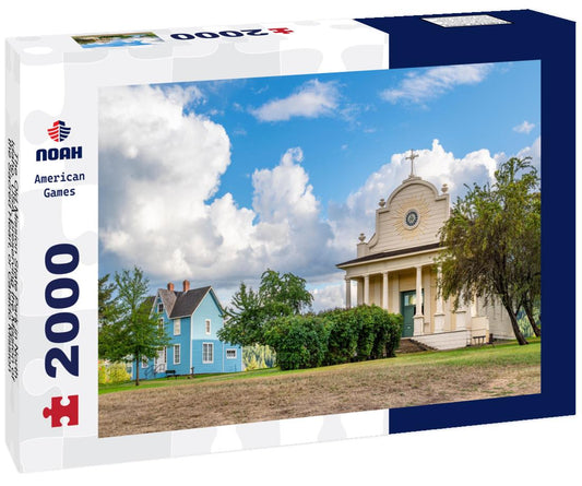 Noah Jigsaw Puzzle The Old Mission State Park in North Idaho, USA, preserving the Mission of the Sacred Heart, or Cataldo Mission historic Church and Parish House 2000 pieces