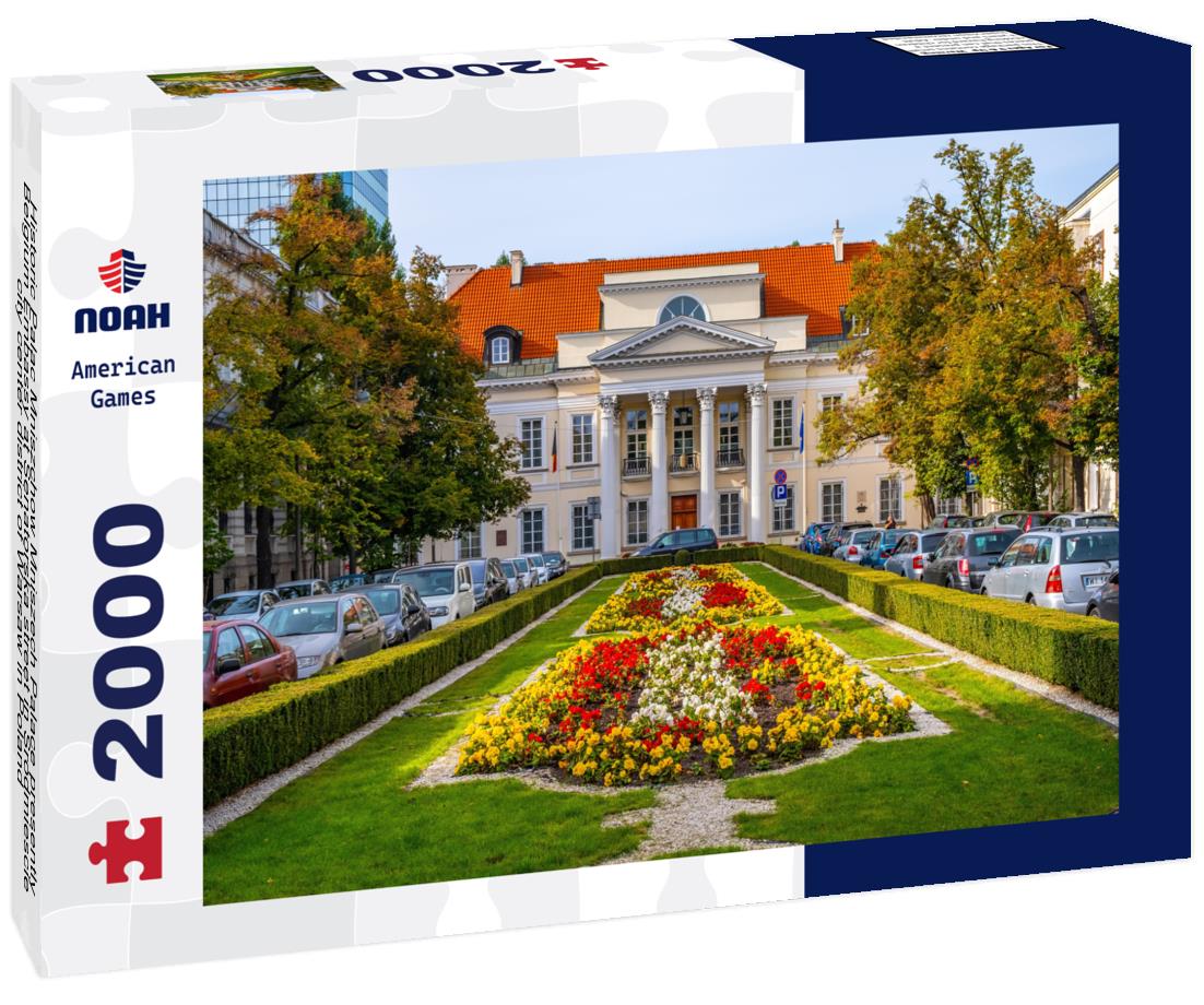 Noah Jigsaw Puzzle Historic Palac Mniszchow Mniszech Palace presently Belgium Embassy at Senatorska street in Srodmiescie city center district of Warsaw in Poland 2000 pieces